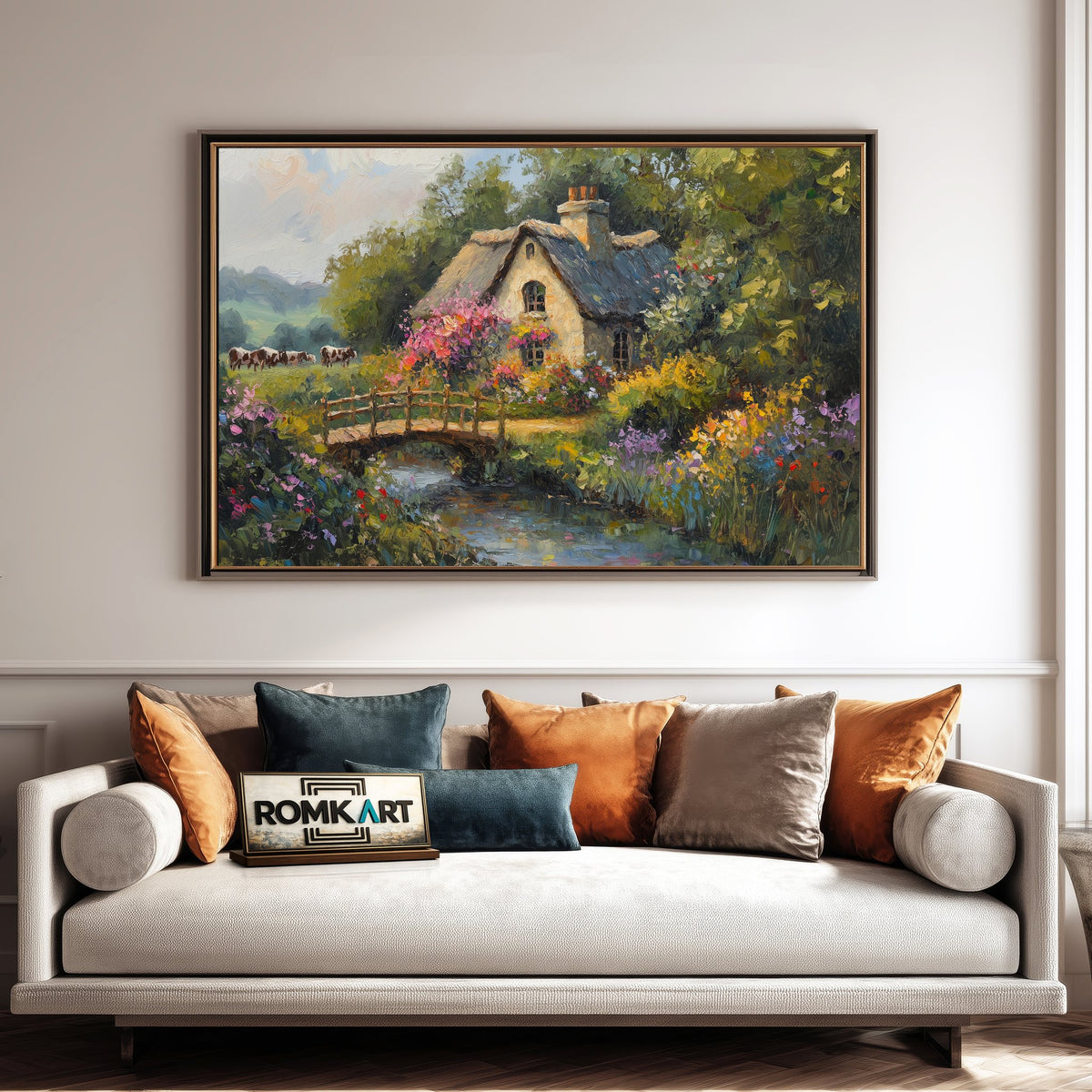 English Countryside Oil Painting - image 4