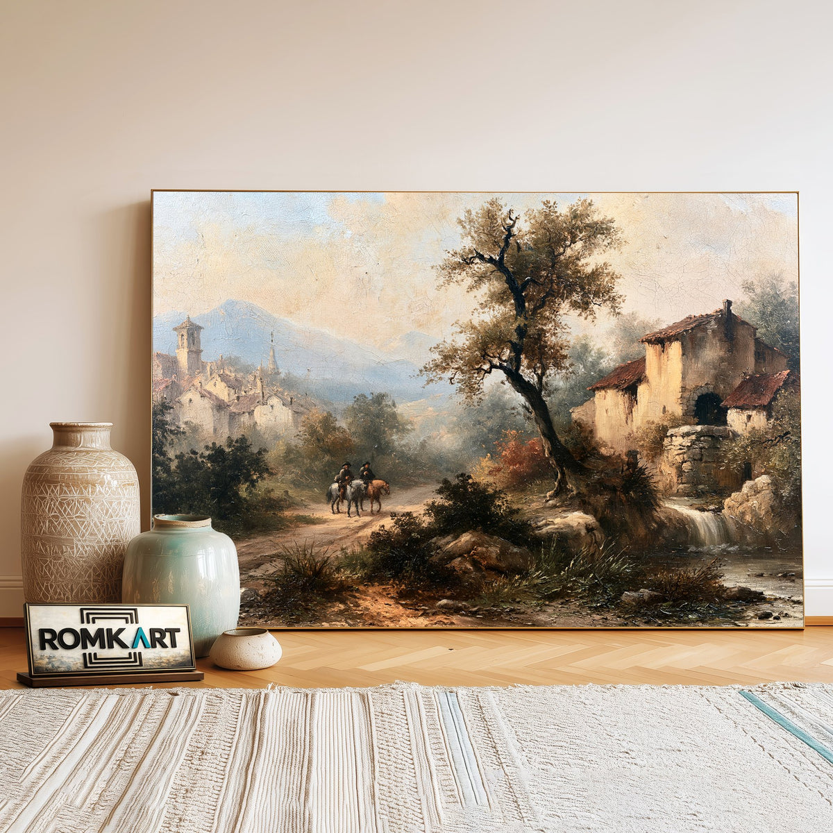 European Countryside Oil Painting - image 3