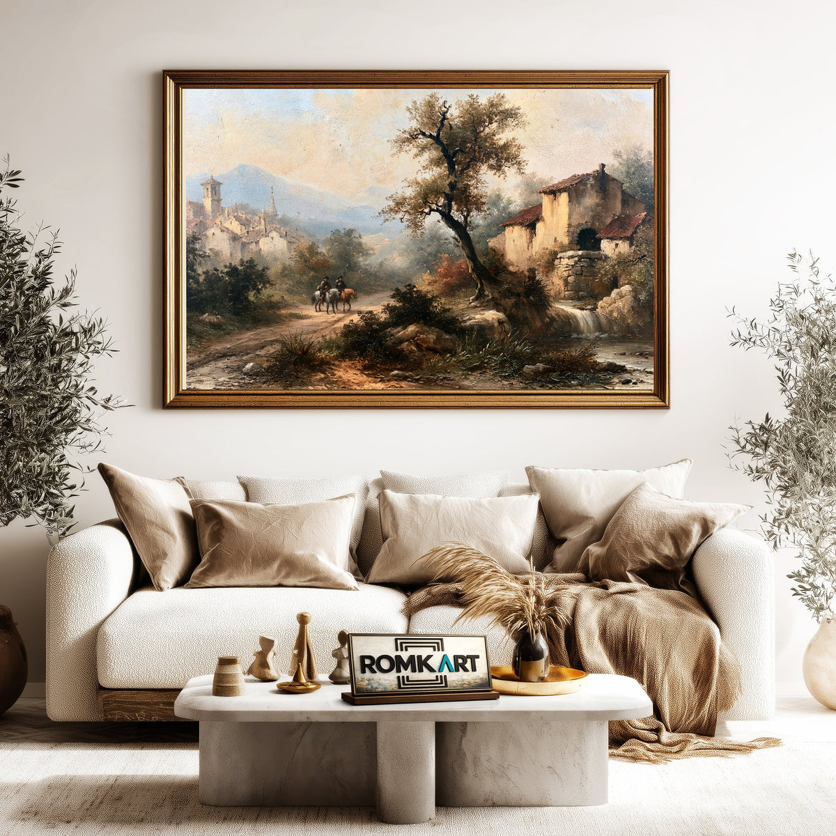 European Countryside Oil Painting - image 5
