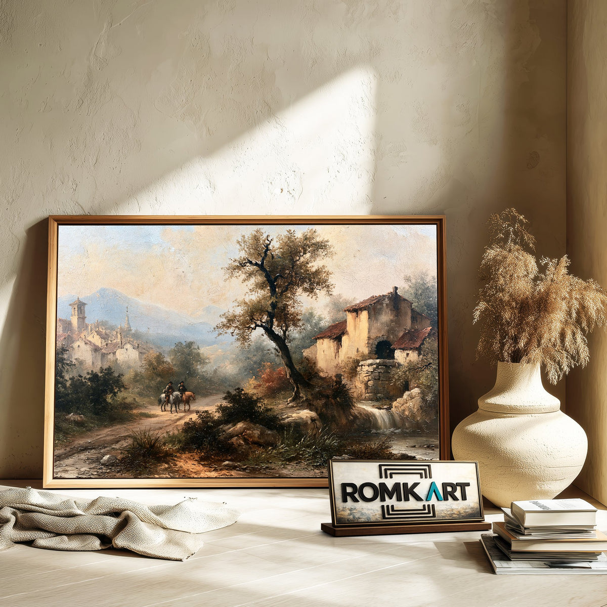 European Countryside Oil Painting - image 6