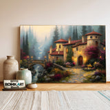 European-style Villa Architectural Oil Painting - image 3