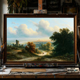 European summer landscape - Hand-Painted Oil Painting - View 1