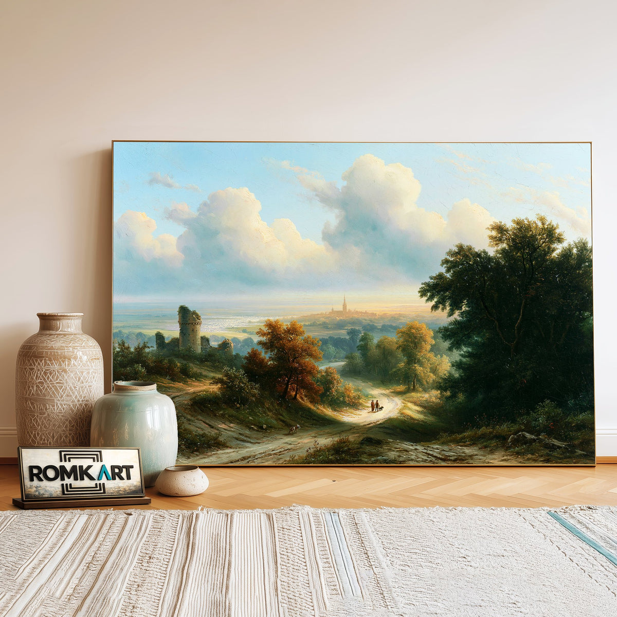 European Summer Landscape Oil Painting - image 3