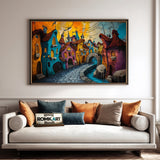 Fairy-tale Town Fantasy Oil Painting - image 4