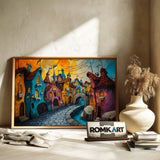 Fairy-tale Town Fantasy Oil Painting - image 6
