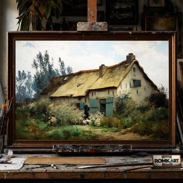 Farmhouse in Nuenen hand-painted oil painting on canvas