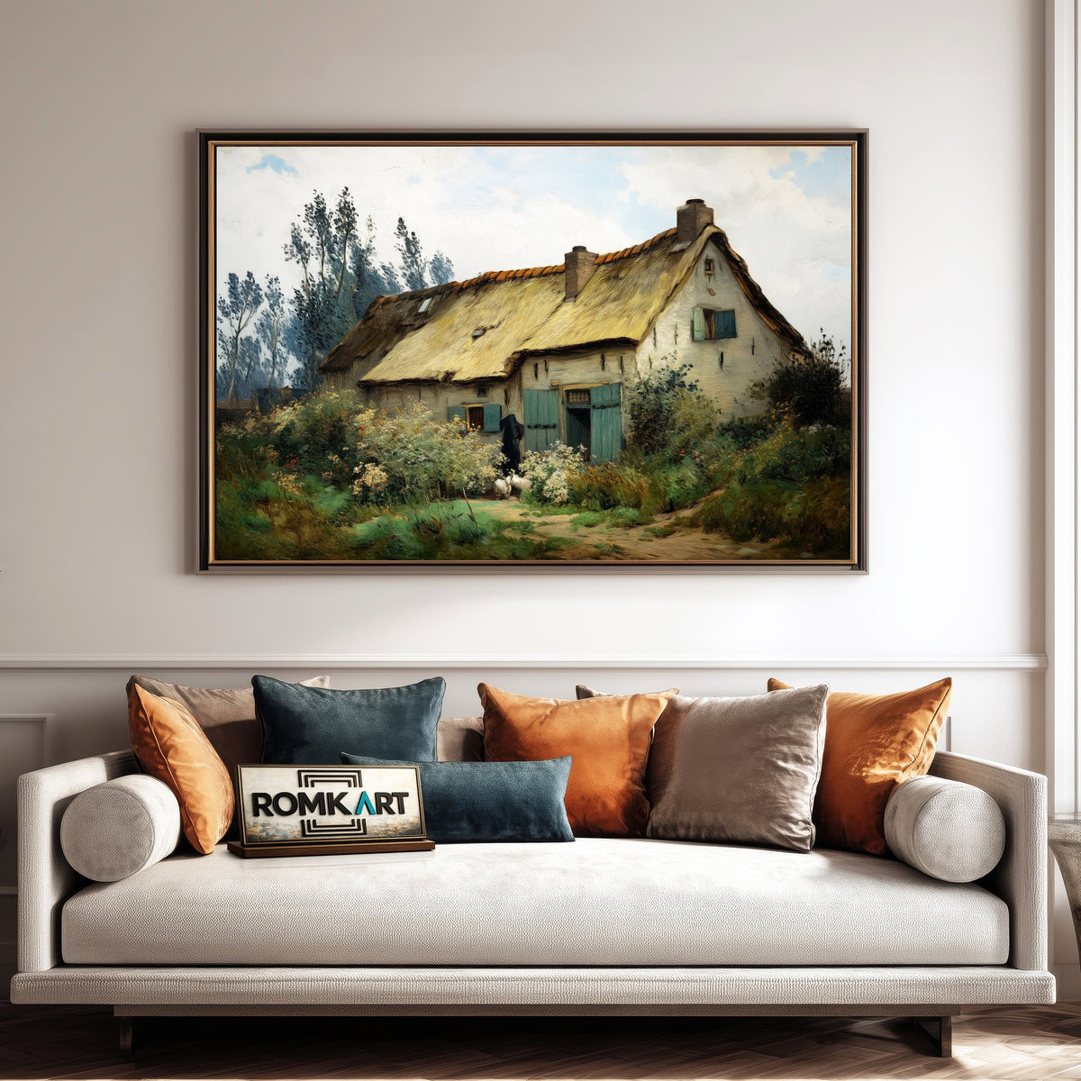 Farmhouse in Nuenen Countryside Oil Painting - image 4