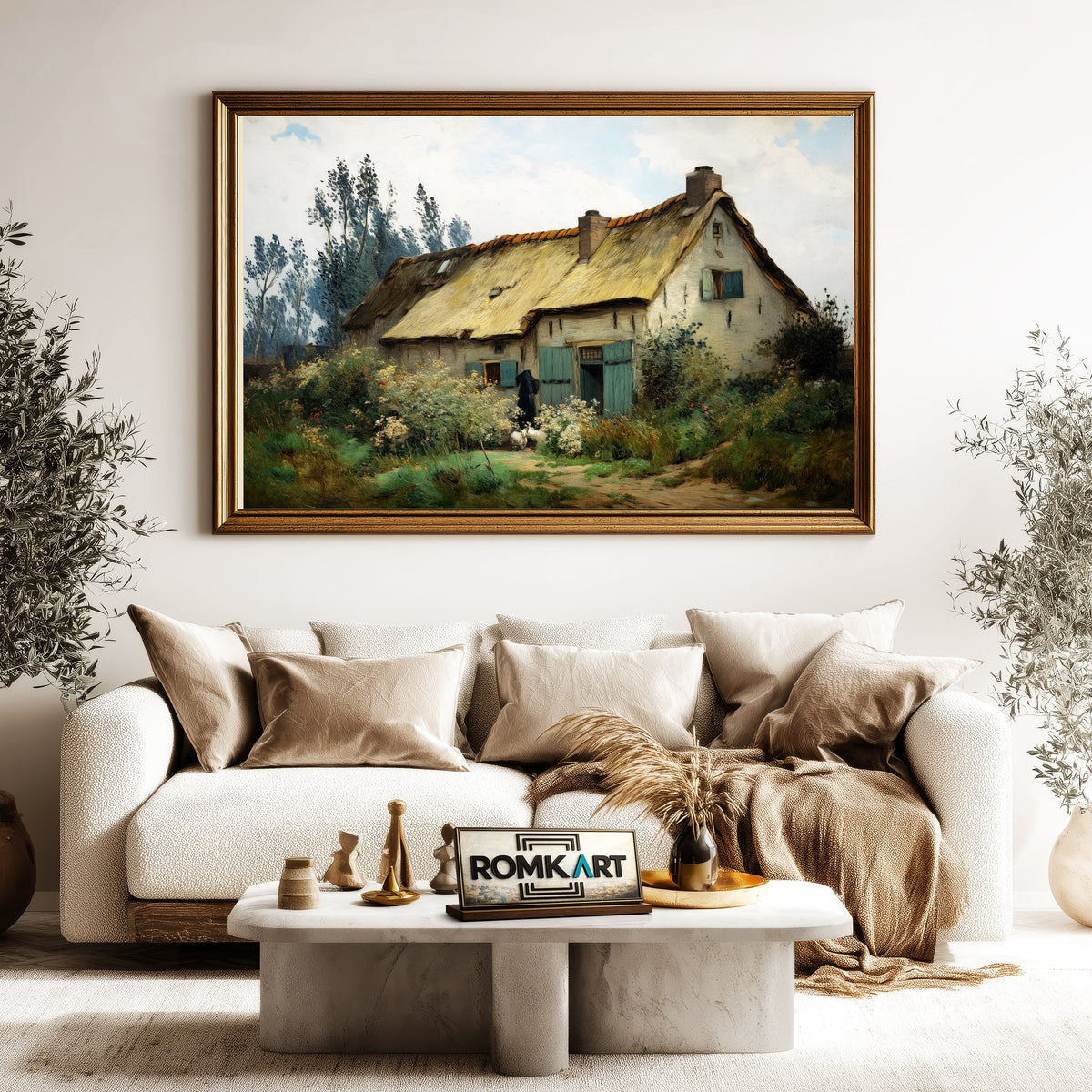 Farmhouse in Nuenen Countryside Oil Painting - image 5