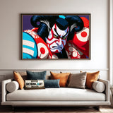 Fierce Kabuki Asian Art Oil Painting - image 4
