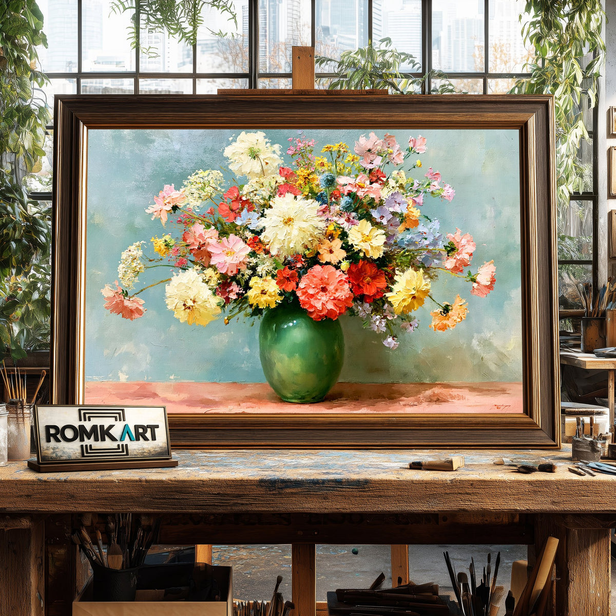 Floral Summer Bouquet Oil Painting - image 2