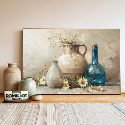 Floral Vase Still Life Oil Painting - image 3