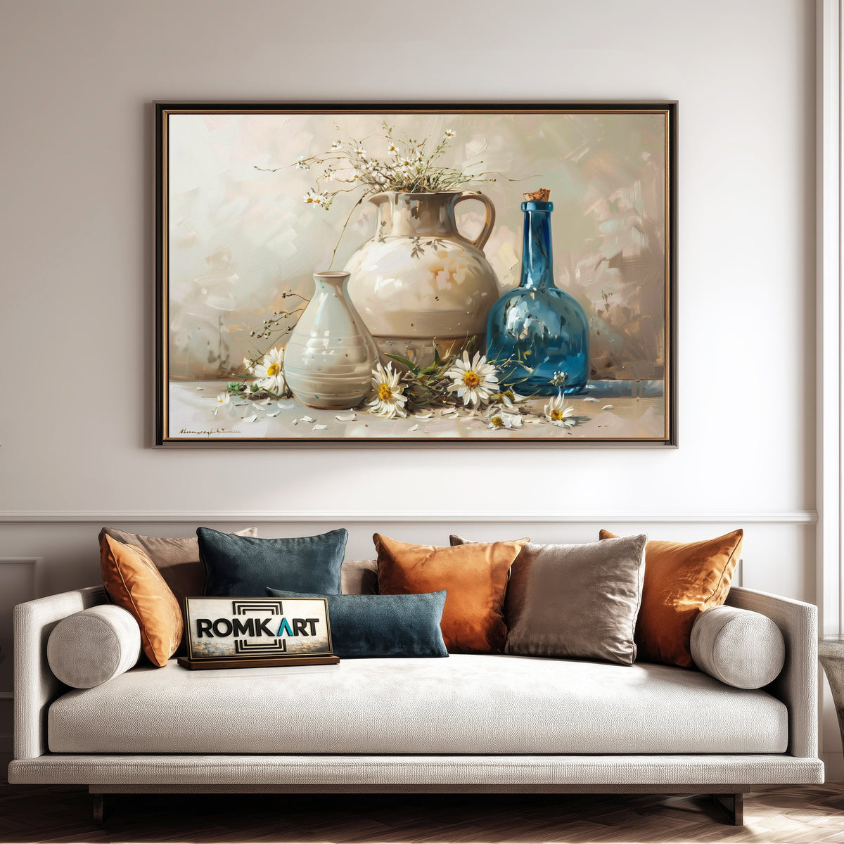Floral Vase Still Life Oil Painting - image 4