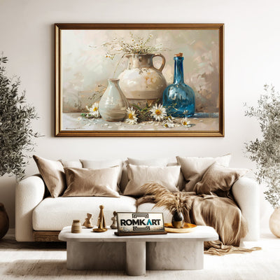 Floral Vase Still Life Oil Painting - image 5