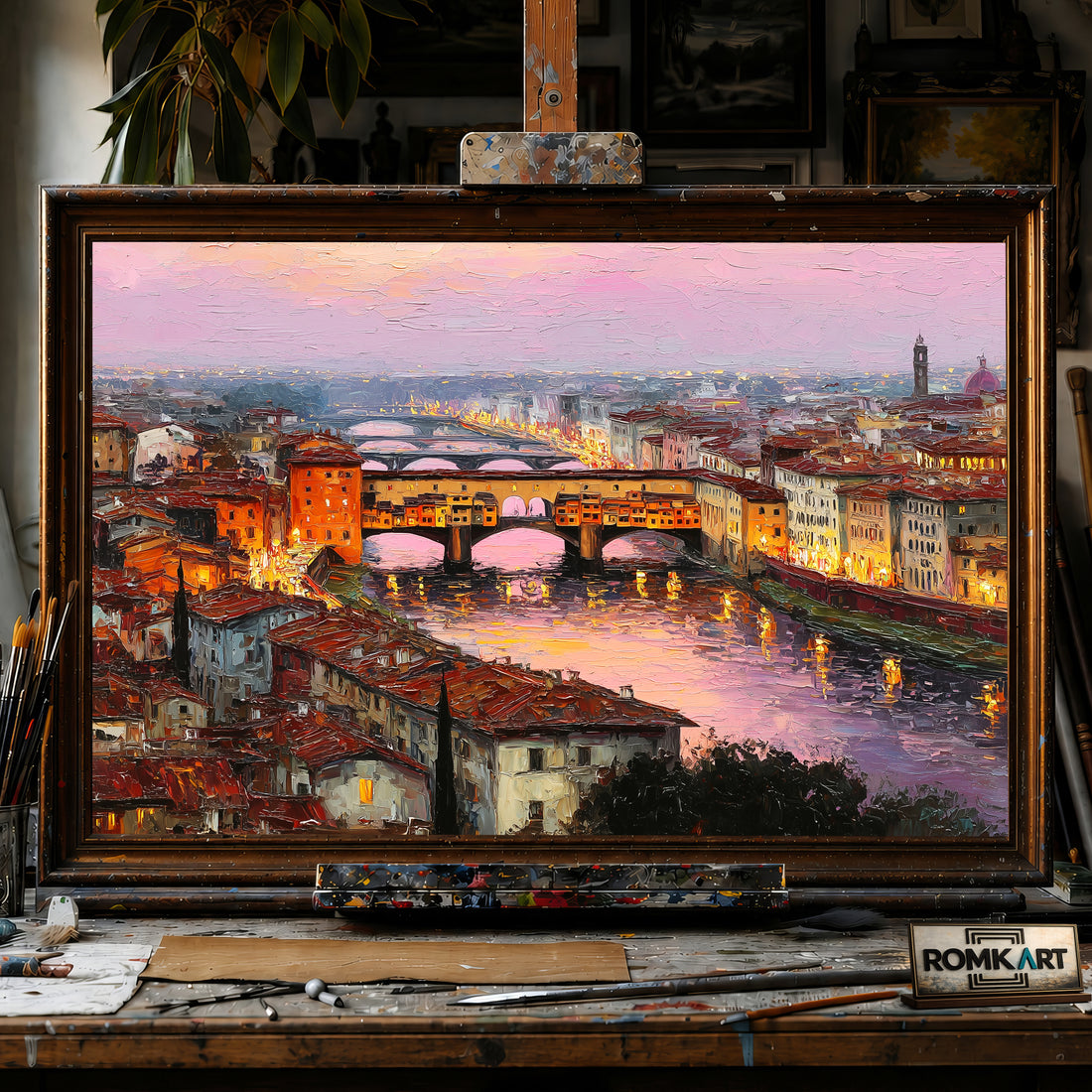 Florence, Italy hand-painted oil painting on canvas