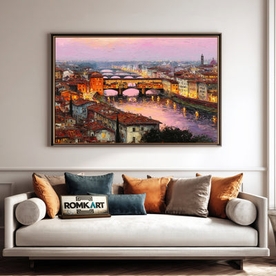 Florence, Italy Cityscape Oil Painting - image 4