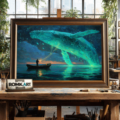 Flying Whale Oil Painting - image 2