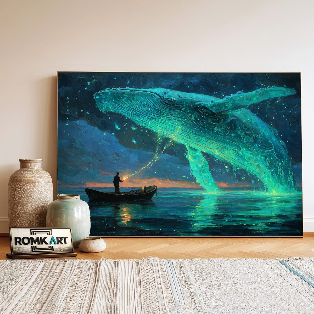 Flying Whale Oil Painting - image 3