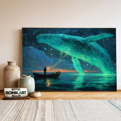 Flying Whale Oil Painting - image 3