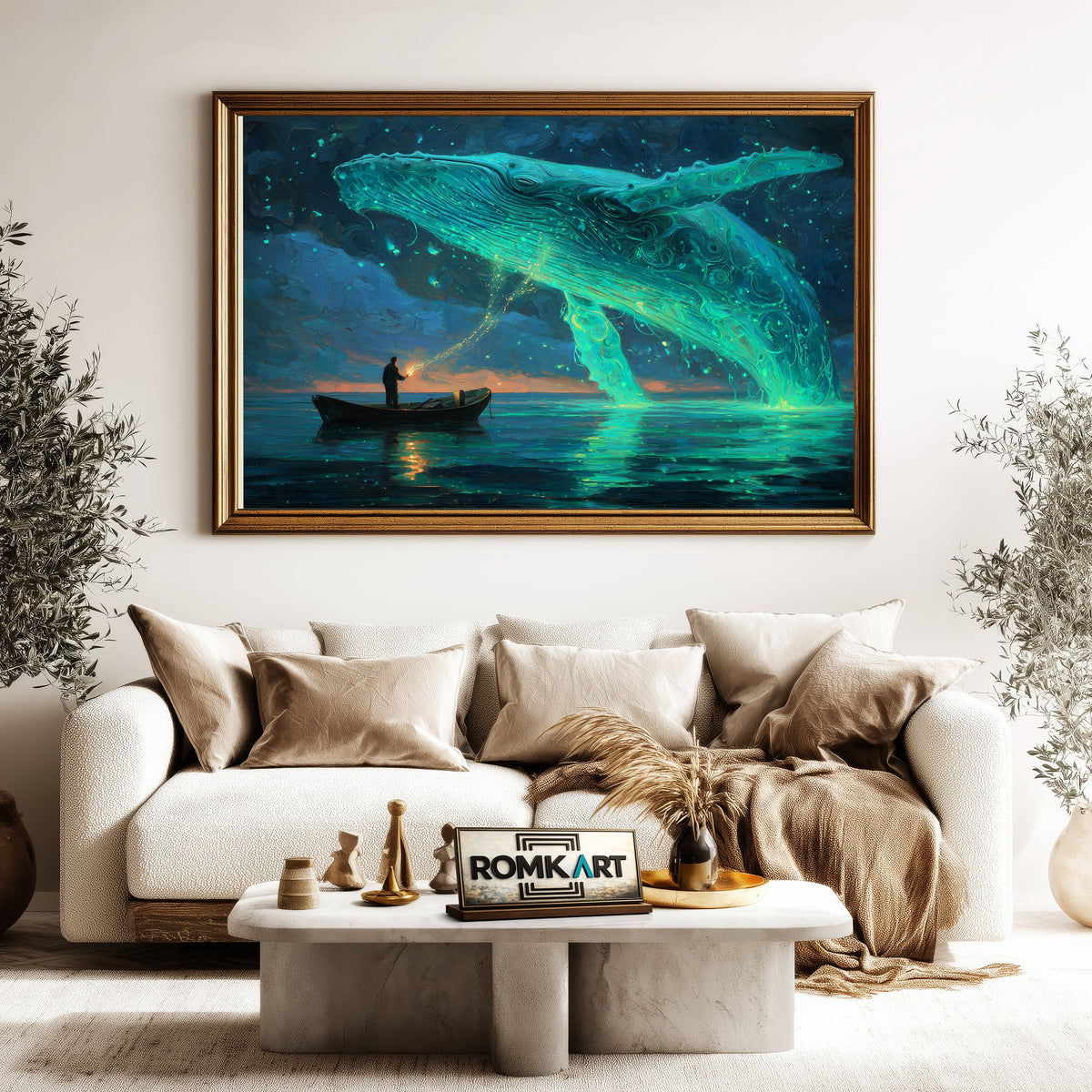 Flying Whale Oil Painting - image 5