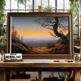 Forest Path at Twilight Forest Landscape Oil Painting - image 2