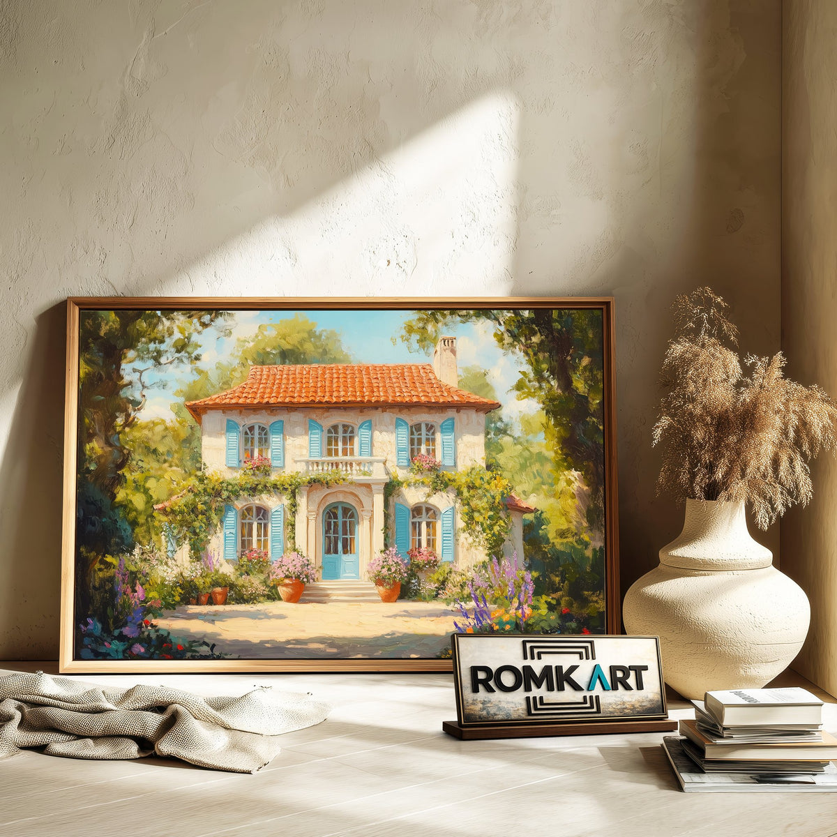 French Countryside House Oil Painting - image 6