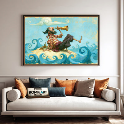 Funny Pirate Captain Oil Painting - image 4