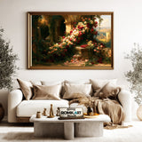 Garden Among Ancient Ruins Oil Painting - image 5