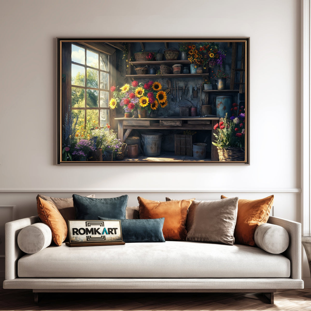 Garden Shed Interior Botanical Oil Painting - image 4