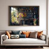 Garden Shed Interior Botanical Oil Painting - image 4