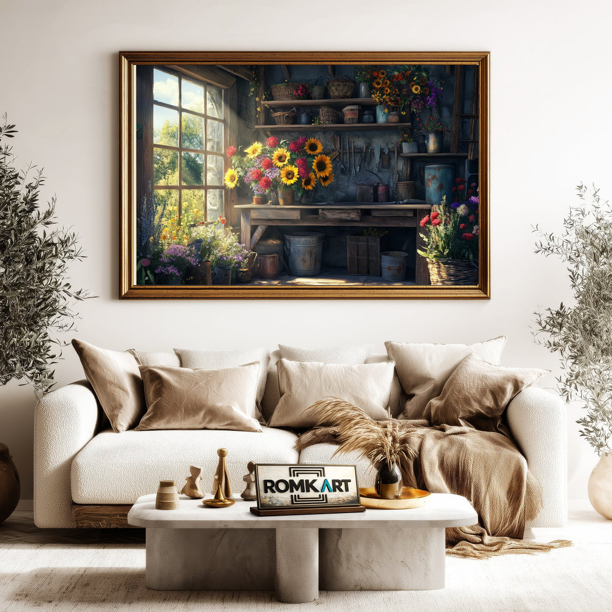Garden Shed Interior Botanical Oil Painting - image 5