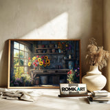 Garden Shed Interior Botanical Oil Painting - image 6