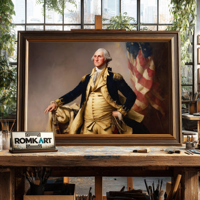 General George Washington Presidential Portrait Oil Painting - image 2