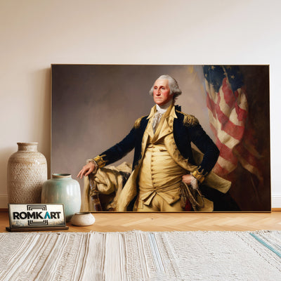 General George Washington Presidential Portrait Oil Painting - image 3
