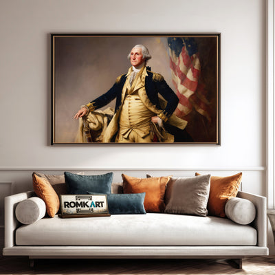 General George Washington Presidential Portrait Oil Painting - image 4