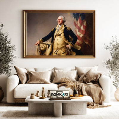 General George Washington Presidential Portrait Oil Painting - image 5