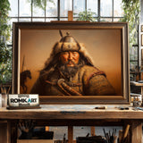 Genghis Khan Historical Oil Painting - image 2