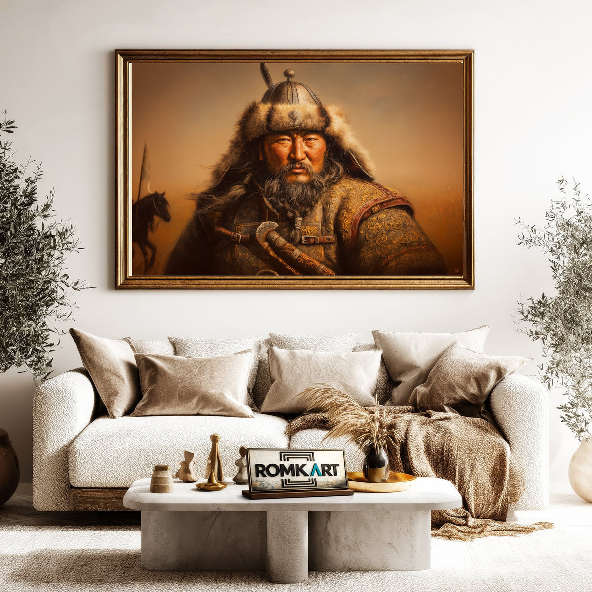 Genghis Khan Historical Oil Painting - image 5