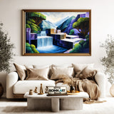 Geometric Landscape Architecture Architectural Oil Painting - image 5