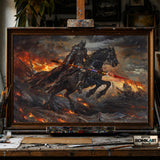 Ghost Riding Horse from Hell hand-painted oil painting on canvas