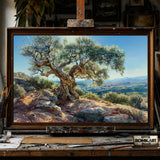 Giant Olive Tree hand-painted oil painting on canvas