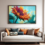Giant Sunflower Floral Oil Painting - image 4