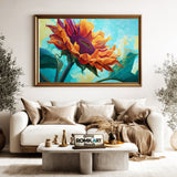 Giant Sunflower Floral Oil Painting - image 5