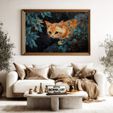 Ginger Cat in Jungle Oil Painting - image 5