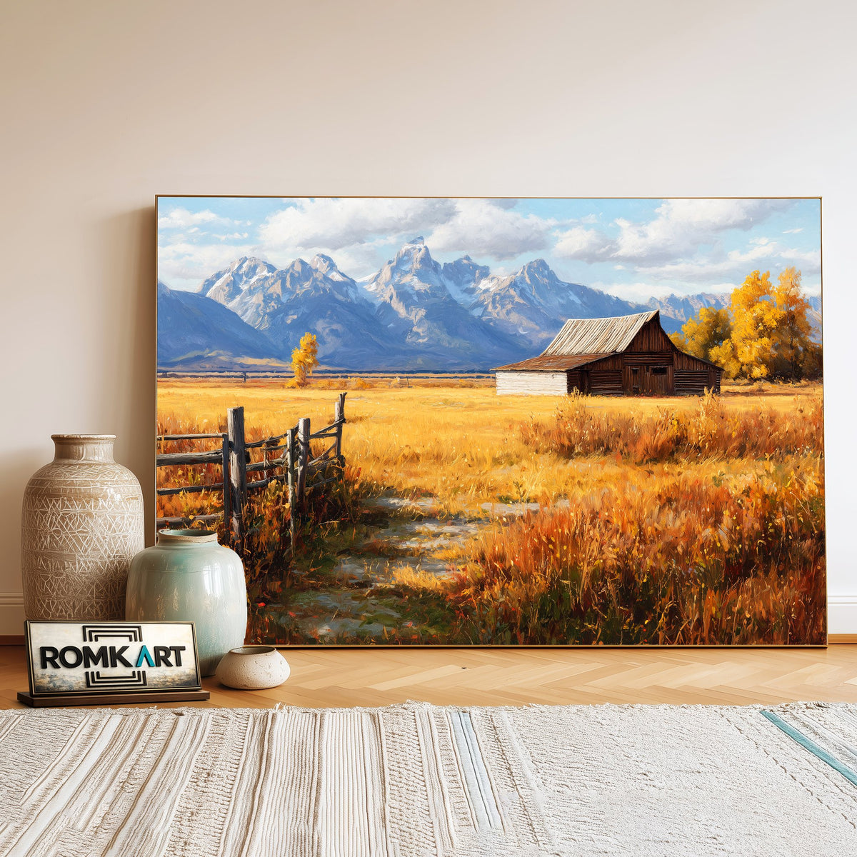 Grand Teton Oil Painting - image 3