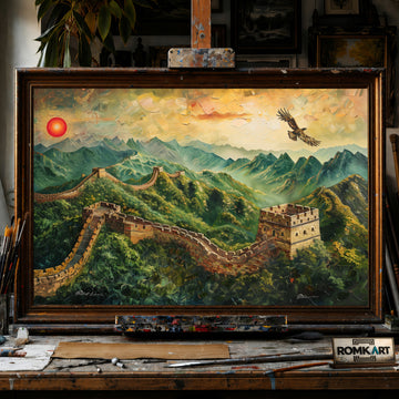Great Wall hand-painted oil painting on canvas