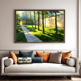 Green Grass Garden Wall Oil Painting - image 4