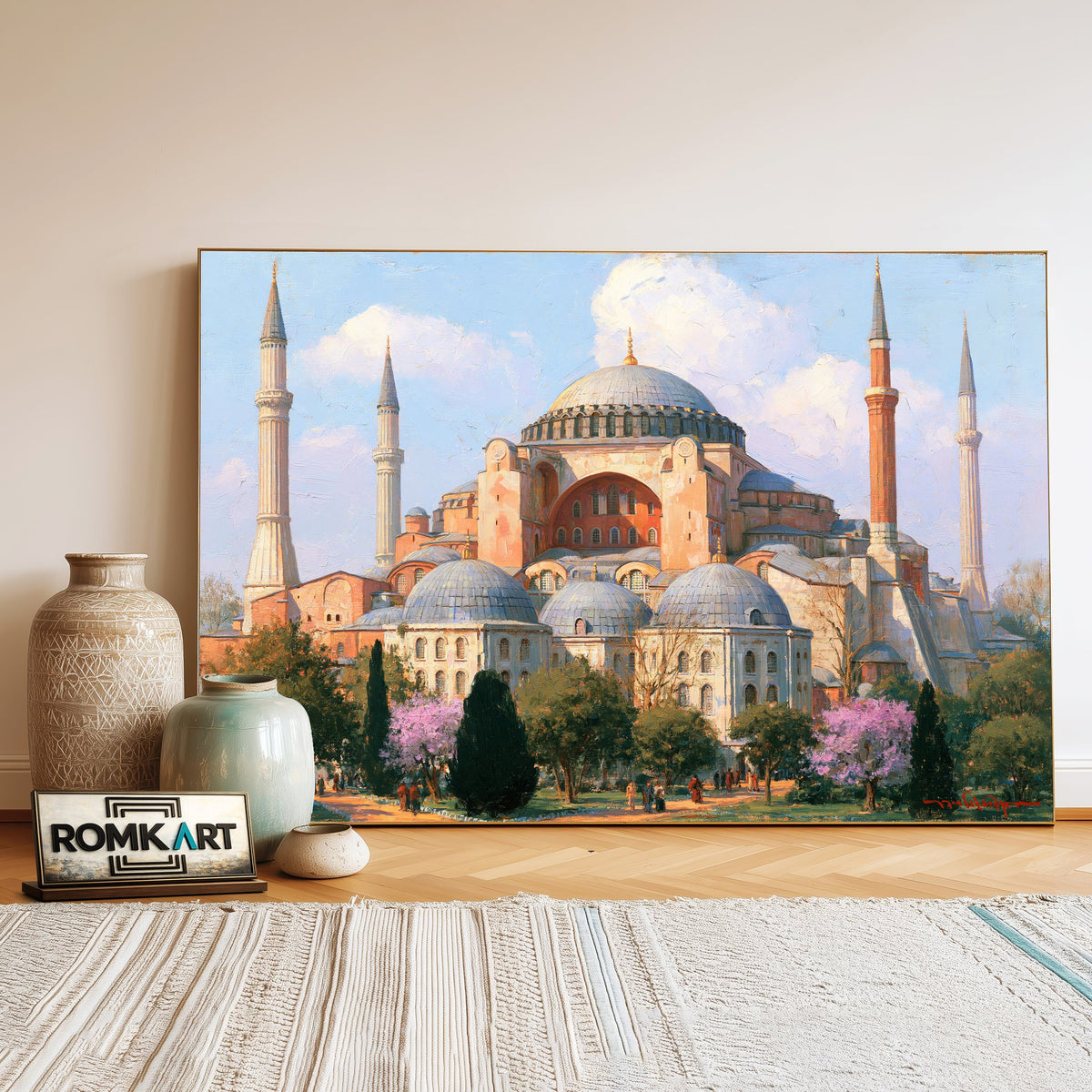 Hagia Sophia, Istanbul Architectural Oil Painting - image 3