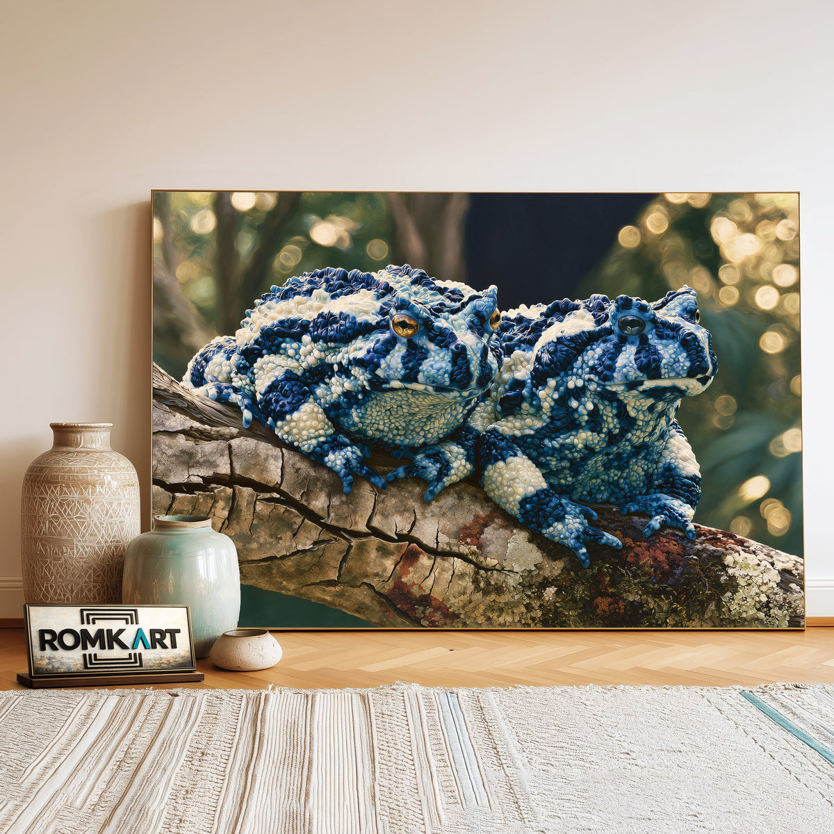 Harlequin Toads Oil Painting - image 3
