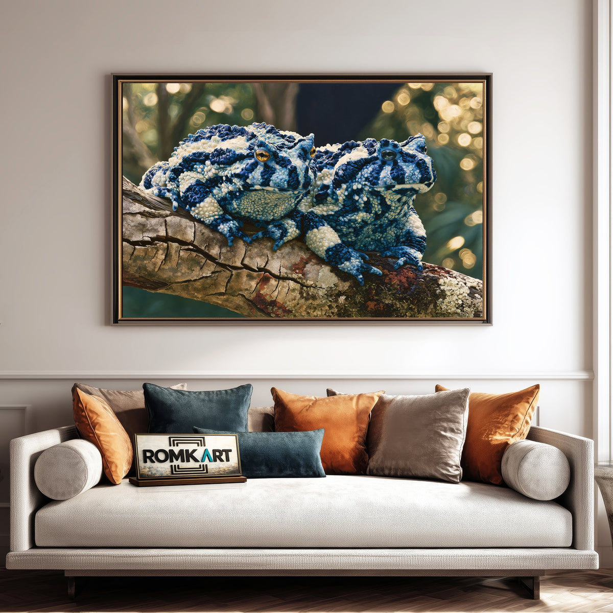 Harlequin Toads Oil Painting - image 4