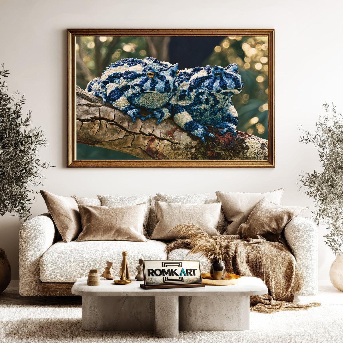 Harlequin Toads Oil Painting - image 5